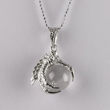 Dragon Claw Titanium Covered Stone/Crystal Pendant