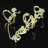 Glam Punk Double Full Finger Knuckle Ring
