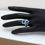 Black Cubic Zircona Ring