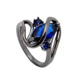 Black Cubic Zircona Ring