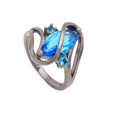 Black Cubic Zircona Ring