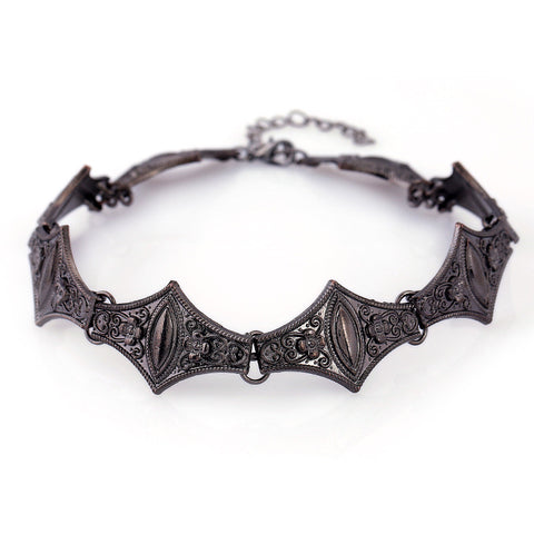 Steampunk Metal Choker Necklace