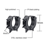 1977 Punk style studded/spiked hedgehog earrings