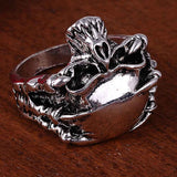 Street Punk/Goth Metal Skull Men's Ring