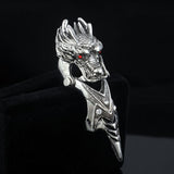 Vintage Style Dragon Knuckle Ring for Men and Women.