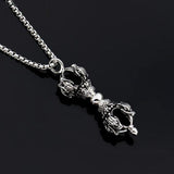 Punk Gothic Stainless Steel Scepter Key Pendant