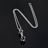 Punk Gothic Stainless Steel Scepter Key Pendant