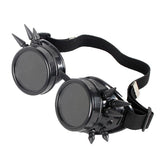 Steampunk Welder Style Sunglasses with Spikes.