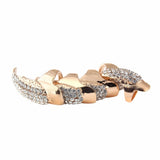 Punk Style Crystal Rhinestone Fake Nails Set