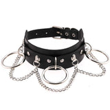 Harajuku Punk Leather Choker Necklace