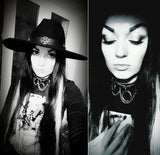 Harajuku Punk Leather Choker Necklace