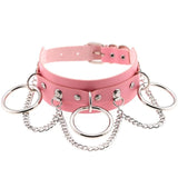 Harajuku Punk Leather Choker Necklace
