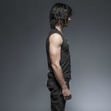 Men's Black Steampunk/Goth/Street Punk top/vest