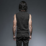 Men's Black Steampunk/Goth/Street Punk top/vest