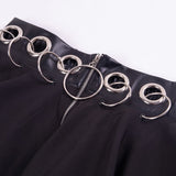 Gothic Skirt with Hollow Iron Rings