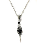 Neo-Gothic Raven Skull Pendant