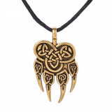 Viking Wolf Claws Pendant Necklace