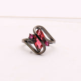 Black Cubic Zircona Ring
