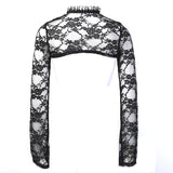 Victorian Vintage Gothic Super Cropped Laced Top