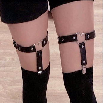 Punk Gothic Leg Garter Sock