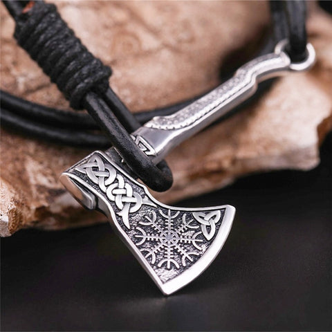 Viking Axe Wrap Leather Bracelet – Vikings of Valhalla US