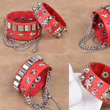 Punk Multilayered Rivet Cuff Bracelet
