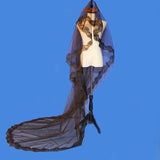 One-Layer Black Bridal Veil