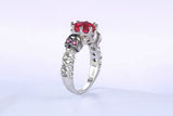 Gothic Vintage Ring with Cubic Zirconia Stone