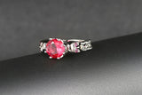 Gothic Vintage Ring with Cubic Zirconia Stone