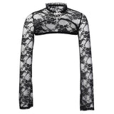 Victorian Vintage Gothic Super Cropped Laced Top