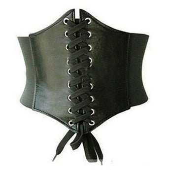 Wide Belt Corset Belt with Laced up front