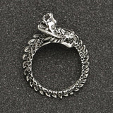 Antique Silver Colored Dragon Ring