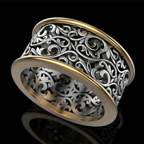 Carved Gothic Victorian Ring