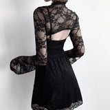Victorian Vintage Gothic Super Cropped Laced Top