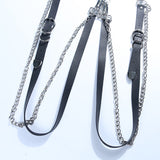 Gothic Punk Double Garter Belt with Chain