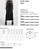 Punk/Steampunk/Gothic Long Skirt with open sides