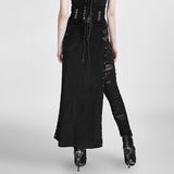 Punk/Steampunk/Gothic Long Skirt with open sides