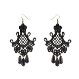 Vintage Black Lace Drop Earrings