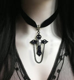 Gothic Victorian Black Choker Necklace