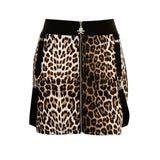 High Waist Leopard Skirt