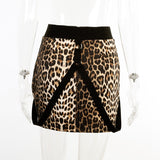 High Waist Leopard Skirt