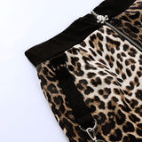 High Waist Leopard Skirt