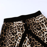 High Waist Leopard Skirt