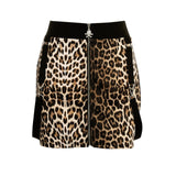 High Waist Leopard Skirt