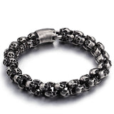 Gothic Punk Skull Bracelet for Men