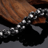 Gothic Punk Skull Bracelet for Men