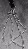Punk Rock Leg Garter with Chains and Rivet Spikes