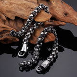 Gothic Punk Skull Bracelet for Men