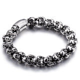 Gothic Punk Skull Bracelet for Men