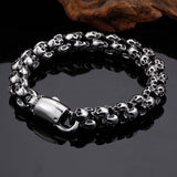 Gothic Punk Skull Bracelet for Men